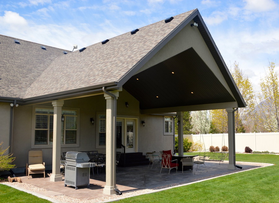 Wood Gable Patio Cover Contractor in Utah | Boyd's Custom Patios